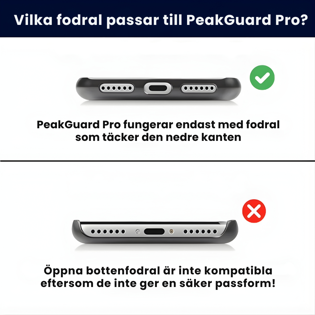 PeakGuard Pro - Tappa inte mobilen i skidbacken
